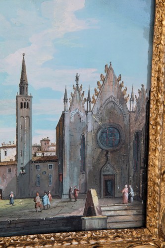 XVIIIe siècle - Paire de vues vénitiennes - Giacomo Guardi (1764-1835)